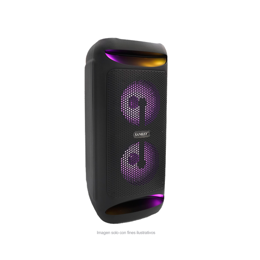 Bocina portátil PA-4DCC86 Sankey, 9W, bluetooth, iluminación LED