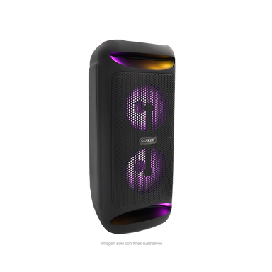 Bocina portátil PA-4DCC86 Sankey, 9W, bluetooth, iluminación LED