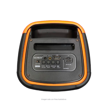 Bocina portátil PA-4DCC86 Sankey, 9W, bluetooth, iluminación LED