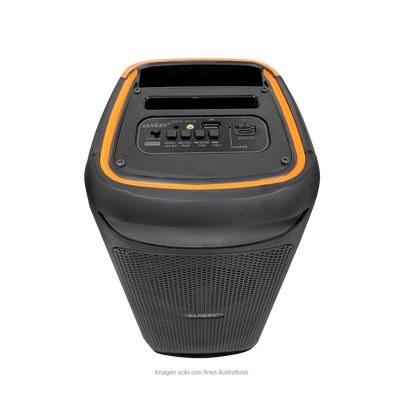 Bocina portátil PA-4DCC86 Sankey, 9W, bluetooth, iluminación LED