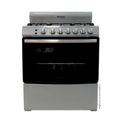 Estufa a gas de 30" NE-3037RNDM Nisato 6 quemadores, encendido eléctrico, horno con iluminación interior