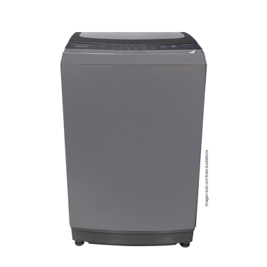 Lavadora automática 15kg NWMA-152SDM Nisato, color gris, tambor de acero inoxidable