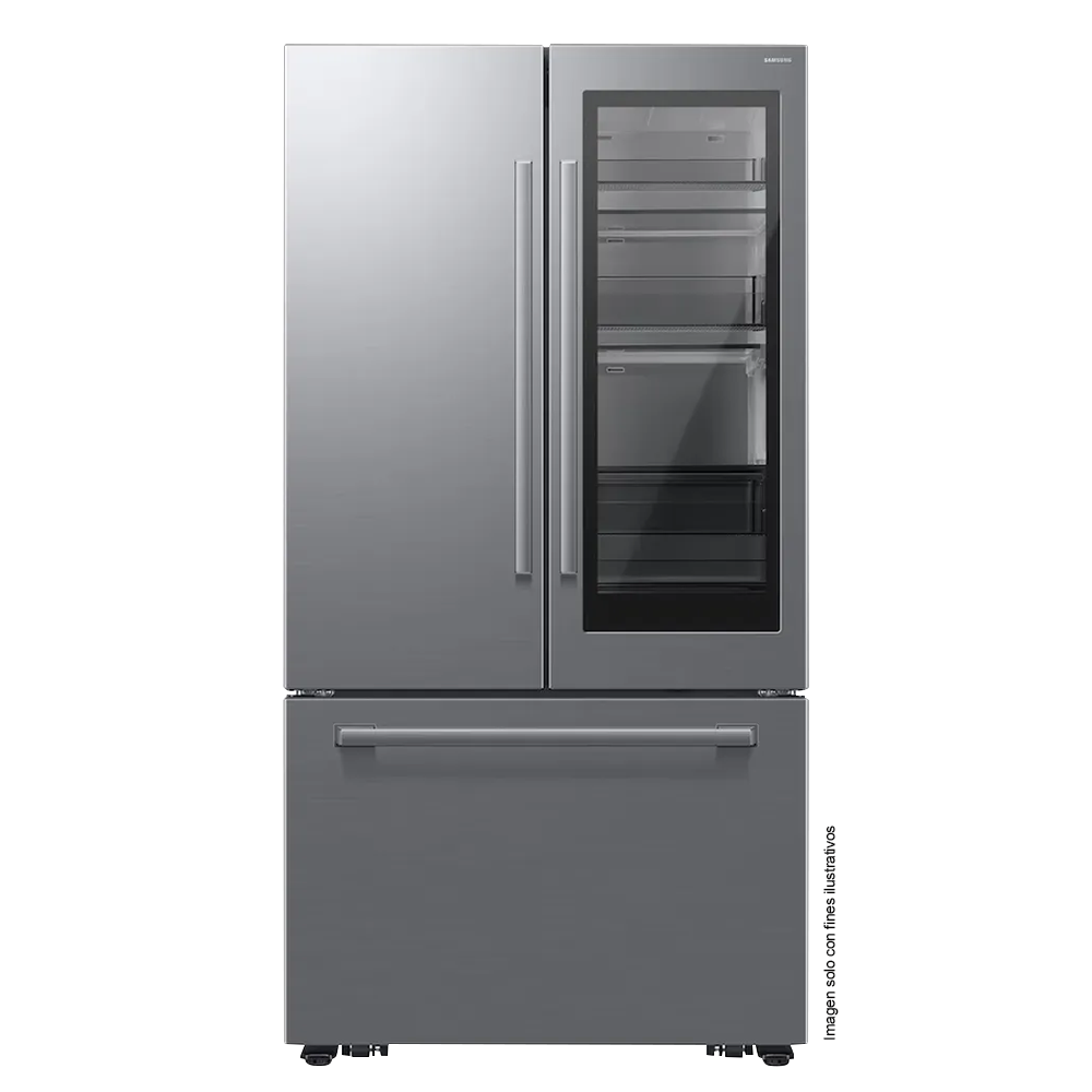Refrigeradora French Door 30pc, RF80H30JETED Samsung, Tecnología AutoView, Diseño Zero Clearance Fit, Dispensador interno de agua
