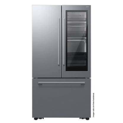 Refrigeradora French Door 30pc, RF80H30JETED Samsung, Tecnología AutoView, Diseño Zero Clearance Fit, Dispensador interno de agua