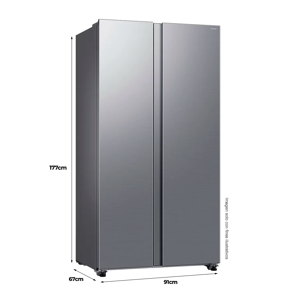 SAMSUNG REFRIGERADORA SIDE BY SIDE 18 PC RS40H53XDTED Inverter