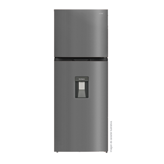 Refrigeradora 11.9 pc RF-1380SD Top Mount, Sankey, con dispensador de agua, estantería de vidrio templado.