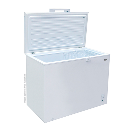 Congelador horizontal 11pc RFC-1180, Sankey color blanco canasta divisora