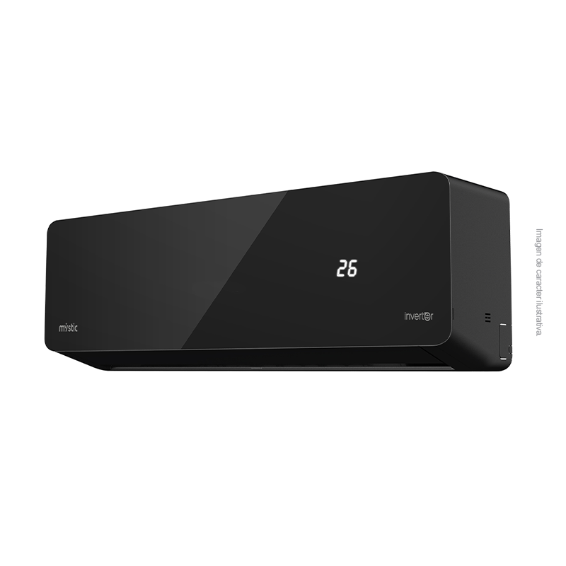 Aire acondicionado, inverter, split, 12000BTU, MY-INV1247 Mystic, Flujo de aire 4D, Brisa Suave, Tureria 100% cobre, Protección anticorrosiva Dual Golden Finn y Filtro de salud.