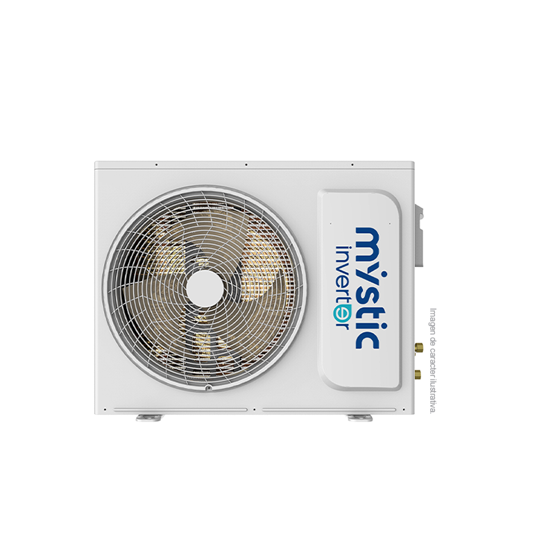 Aire acondicionado, inverter, split, 12000BTU, MY-INV1247 Mystic, Flujo de aire 4D, Brisa Suave, Tureria 100% cobre, Protección anticorrosiva Dual Golden Finn y Filtro de salud.