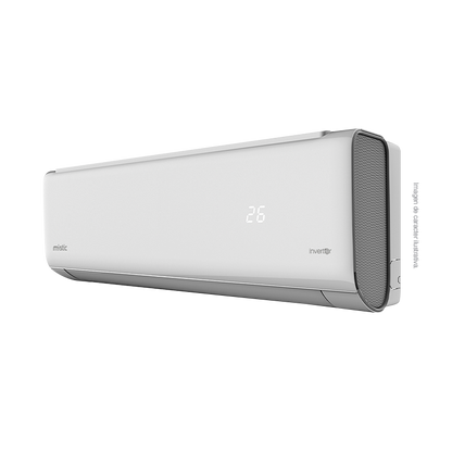 Aire acondicionadoSplit inverter, 18000 BTU, MY-INV2443 Mystic, Flujo de aire 4D, Brisa Suave, Tureria 100% cobre, Protección anticorrosiva Dual Golden Finn y Filtro de salud, SEER 21