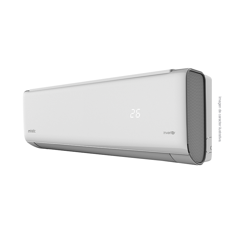 Aire acondicionadoSplit inverter, 18000 BTU, MY-INV2443 Mystic, Flujo de aire 4D, Brisa Suave, Tureria 100% cobre, Protección anticorrosiva Dual Golden Finn y Filtro de salud, SEER 21
