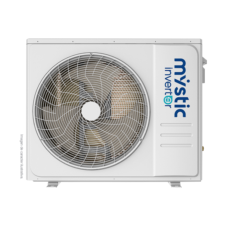 Aire acondicionad Split Inverter MY-INV3643 Mystic de 36000 BTU, Flujo de aire 4D, Brisa Suave, Tuberia 100% cobre, Protección anticorrosiva Dual Golden Finn y Filtro de salud, SEER 21.