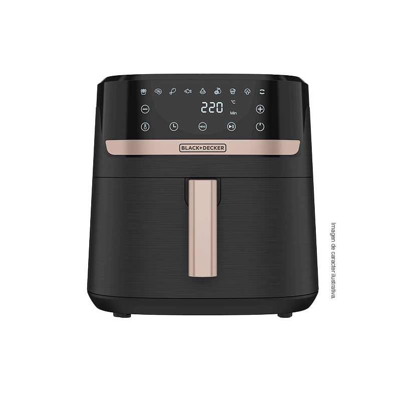 Freidora de aire 8 litros AFBD82-1BDLA, Black and Decker, 9 funciones pre - programadas