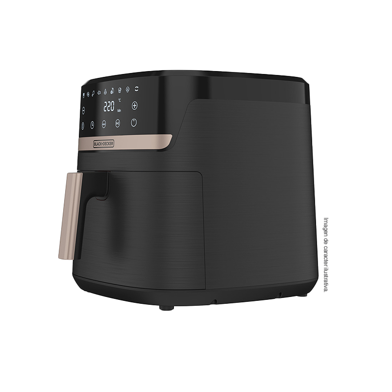 Freidora de aire 8 litros AFBD82-1BDLA, Black and Decker, 9 funciones pre - programadas