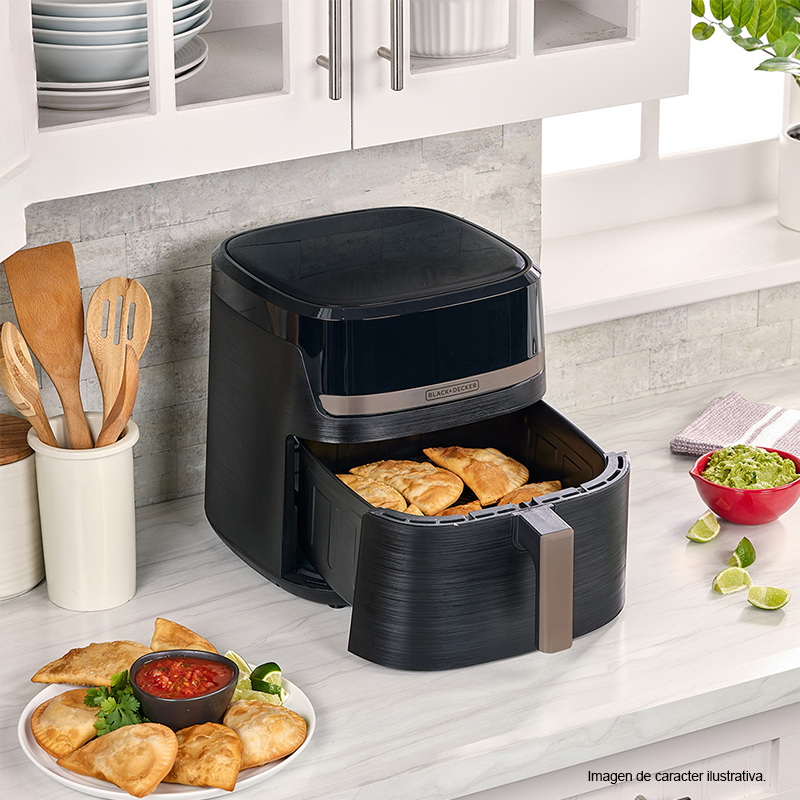 Freidora de aire 8 litros AFBD82-1BDLA, Black and Decker, 9 funciones pre - programadas
