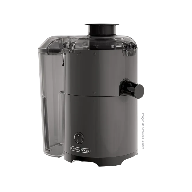 Extractor de jugo JE2500B Black and Decker, motor silencioso