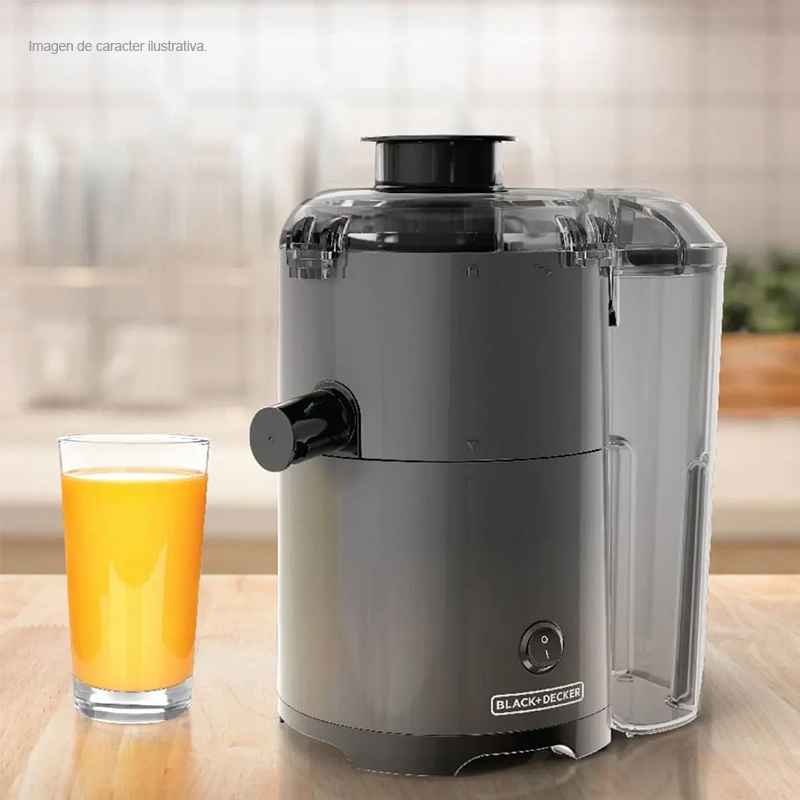 Extractor de jugo JE2500B Black and Decker, motor silencioso