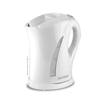 Hervidor inalámbrico JKCBD7876W Black And Decker de 1.7 litros. Base giratoria de 360°, apagado automático