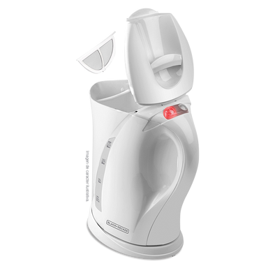 Hervidor inalámbrico JKCBD7876W Black And Decker de 1.7 litros. Base giratoria de 360°, apagado automático