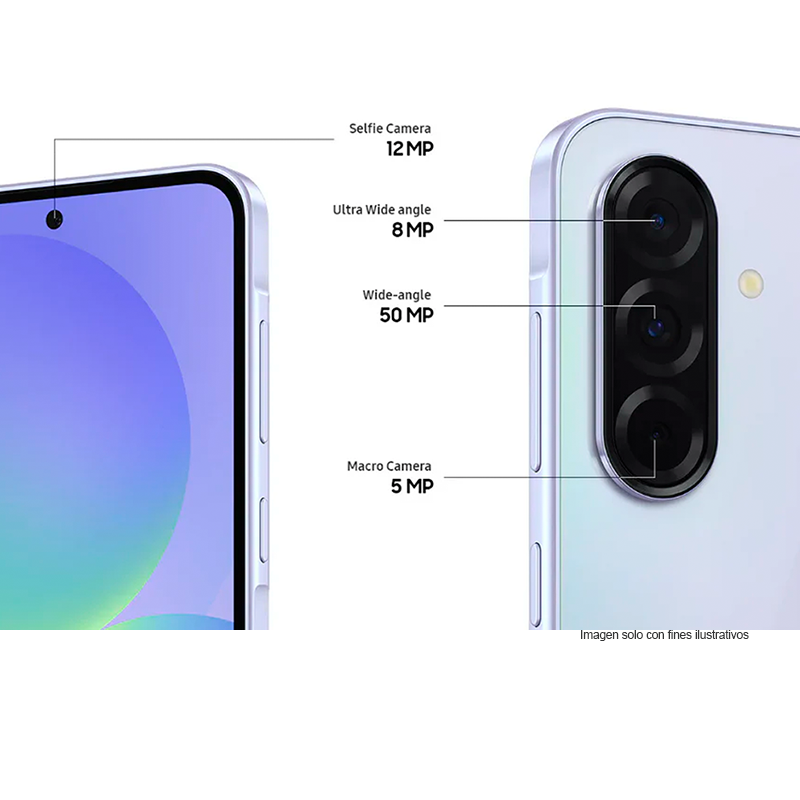 Celular Galaxy A36 Samsung, SM-A366ELVGGTO, color violeta, 8Gb + 256GB.