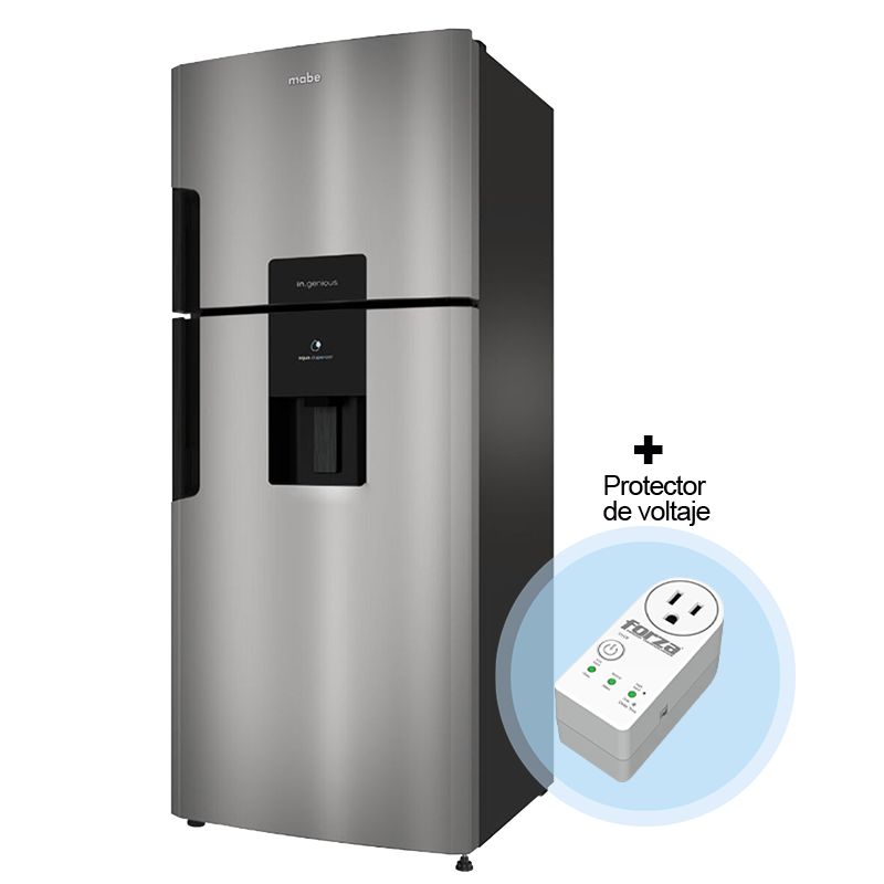 Combo de refrigeradora 15pc RMP450ZCAU Mabe + Protector de voltaje FVP-1201B Forza