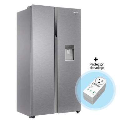 Combo de refrigeradora 18.5 pc MSM544LMLSS0 Mabe + Protector de voltaje FVP-1201B Forza