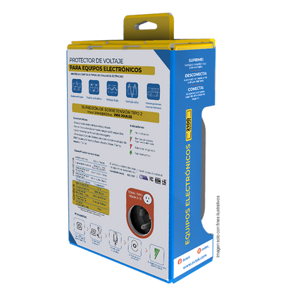 Protector de voltaje PETAS-1T515 con alta capacidad de supresión para electrónicos 120vac-1800va, AVTEK
