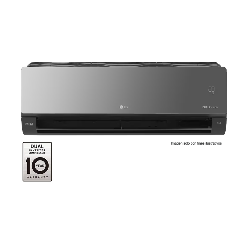 Aire acondicionado Spli inverter | 12000 BTU | VR122C31 LG | compresor Dual inverter 10 años de garantía LG