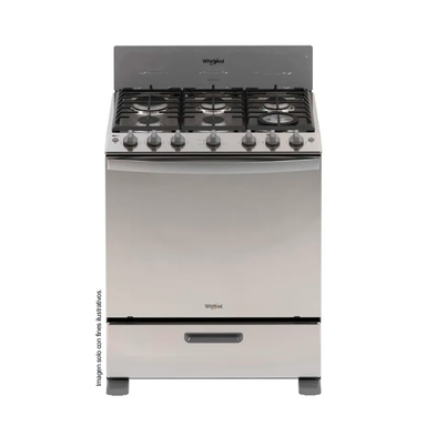Estufa a gas 30" LWFR5050S Whirlpool, Horn con AirFryer