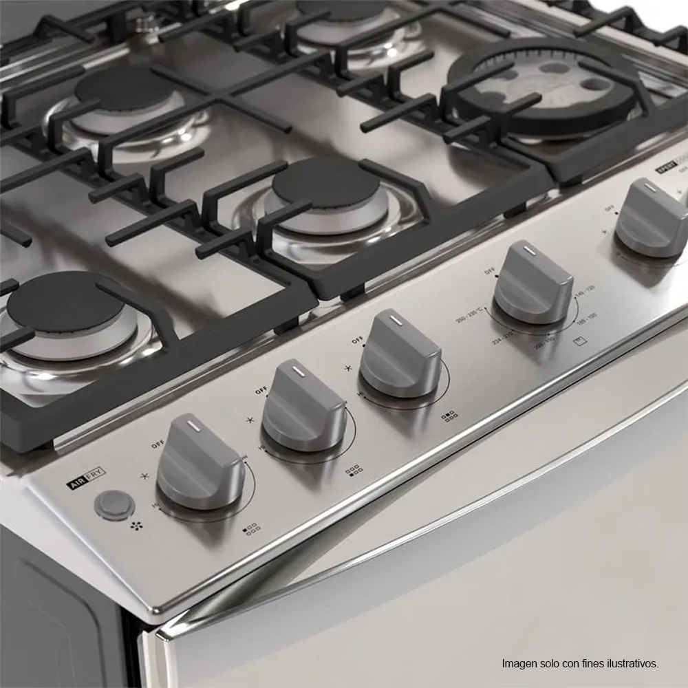 Estufa a gas 30" LWFR5050S Whirlpool, Horn con AirFryer