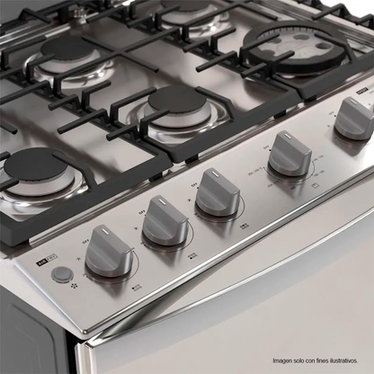 Estufa a gas 30" LWFR5050S Whirlpool, Horn con AirFryer