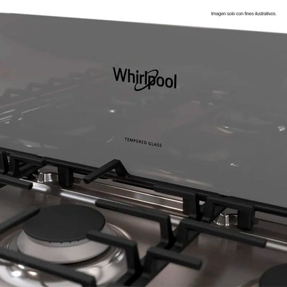 Estufa a gas 30" LWFR5050S Whirlpool, Horn con AirFryer