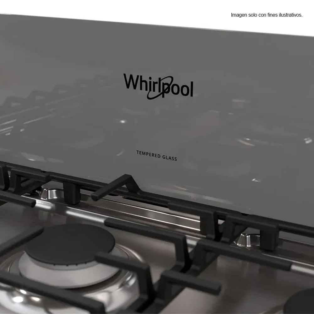 Estufa a gas 30" LWFR5050S Whirlpool, Horn con AirFryer