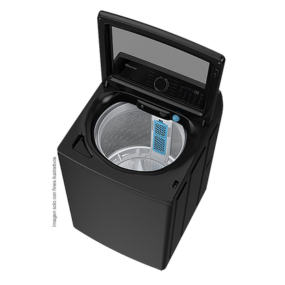 Lavadora 23kg, WT5I2323UBA Hisense, carga superior con agitador