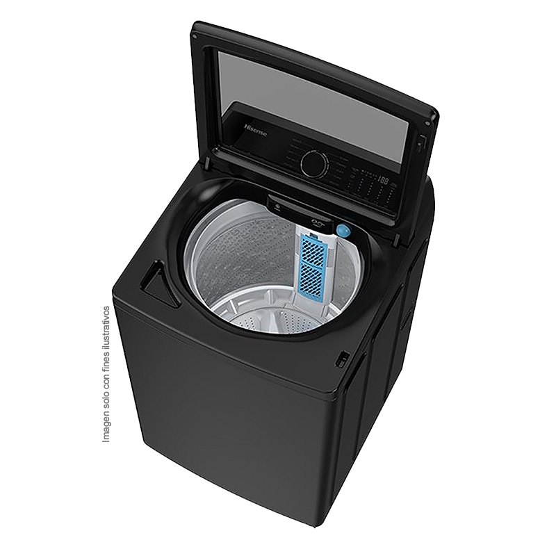 Lavadora 23kg, WT5I2323UBA Hisense, carga superior con agitador