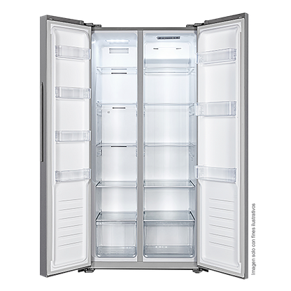 Refrigeradora Slim Fit, 15.6pc, RS3P428NEDA2; Hisense, Sistema Multi Airflow, acero inoxidable, No Frost