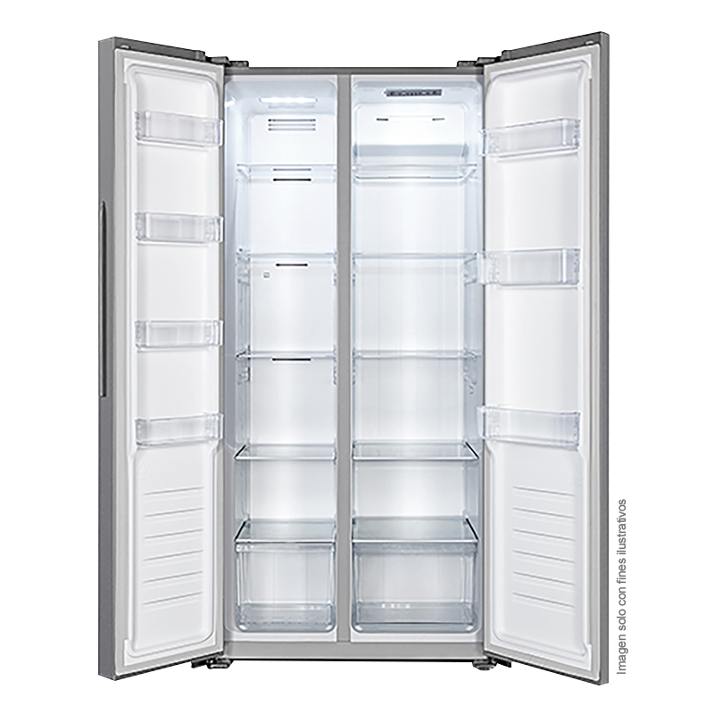 Refrigeradora Slim Fit, 15.6pc, RS3P428NEDA2; Hisense, Sistema Multi Airflow, acero inoxidable, No Frost