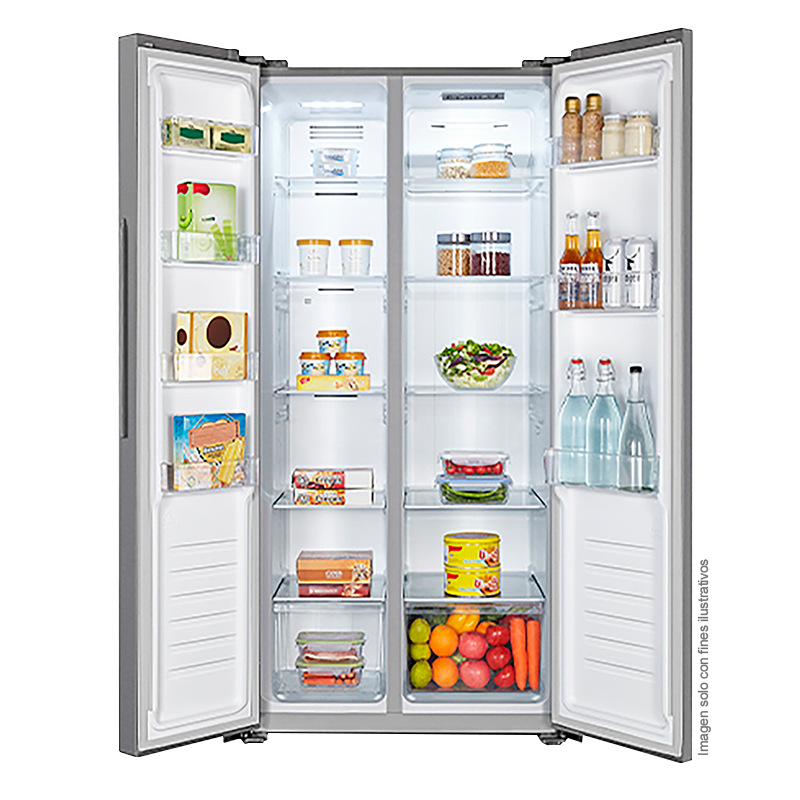 Refrigeradora Slim Fit, 15.6pc, RS3P428NEDA2; Hisense, Sistema Multi Airflow, acero inoxidable, No Frost