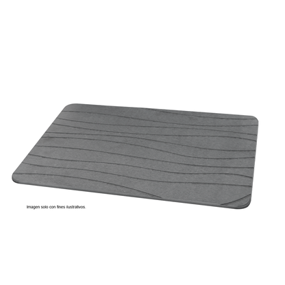 Alfombra para baño de Diatomita ultra absorbente, color gris oscuro 736-41972