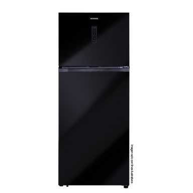 Refrigeradora Top Mount 14.8pc NRF-419GSMH Nisato, acabado vidrio negro, No Frost