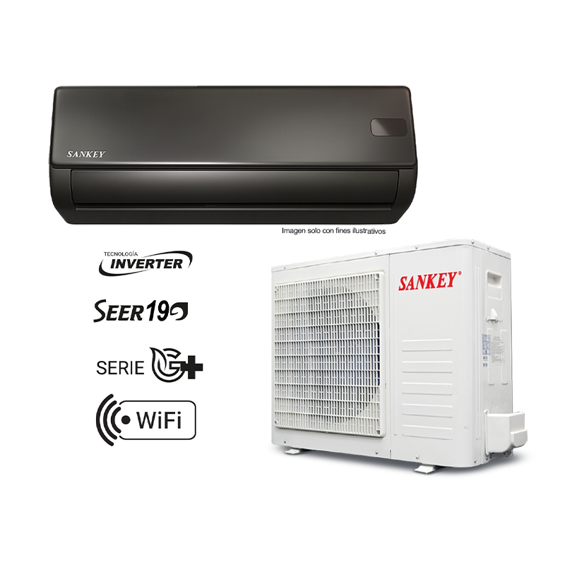 Aire acondicionado Split Inverter 18000 BTU, ES18IDGW25 Sankey SEER 19 Wi-Fi