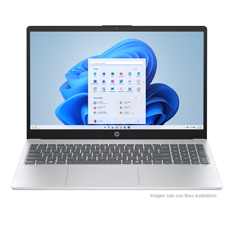 Laptop OmniBook 3 Next Gen AI 15-fn0053la HP, AMD Ryzen AI 5, 16 GB RAM, 512 GB SSD, 15.6" FHD, Windows 11 Home