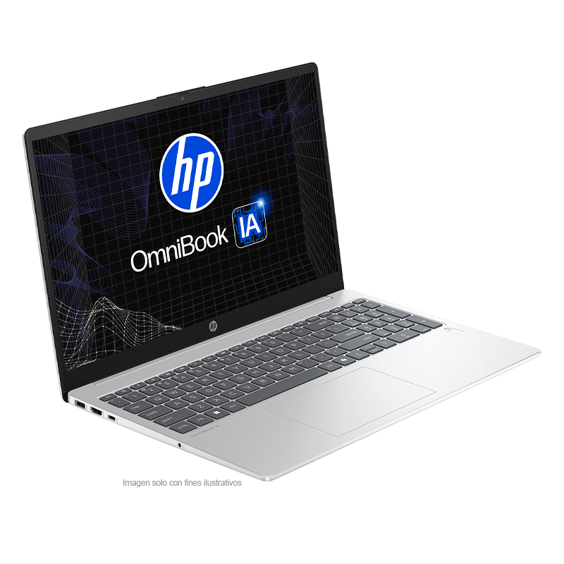 Laptop OmniBook 3 Next Gen AI 15-fn0053la HP, AMD Ryzen AI 5, 16 GB RAM, 512 GB SSD, 15.6" FHD, Windows 11 Home
