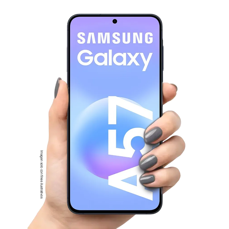 Celular Galaxy A57 Samsung, pantalla 6.7" color Dark Blue, 8GB + 256GB, SM-A576.