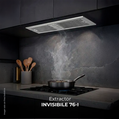 Extractor de grasa empotrable 74,8cm, modelo Invisible 76-I Drija, acero inoxidable, extracción de 650MCH, voltaje 120V-60Hz