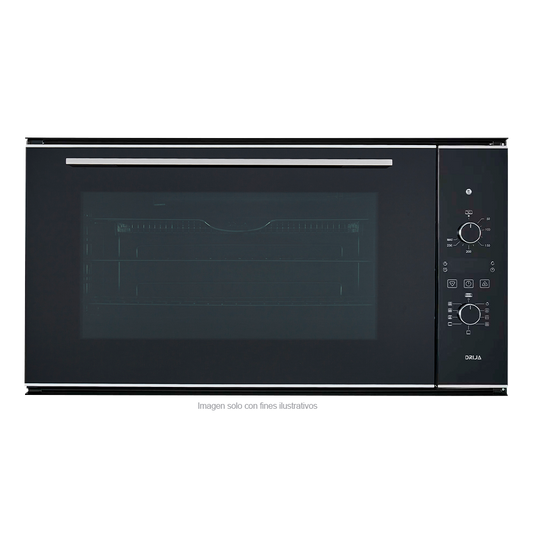 Horno eléctrico empotrable AMÉRICA 90 AIR-A Drija, 105 litros, 8 funciones de calentamiento, control táctil | manual perillas, sistema True Convection, voltaje 220V, potencia 3400W