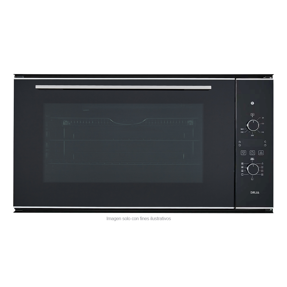 Horno eléctrico empotrable AMÉRICA 90 AIR-A Drija, 105 litros, 8 funciones de calentamiento, control táctil | manual perillas, sistema True Convection, voltaje 220V, potencia 3400W