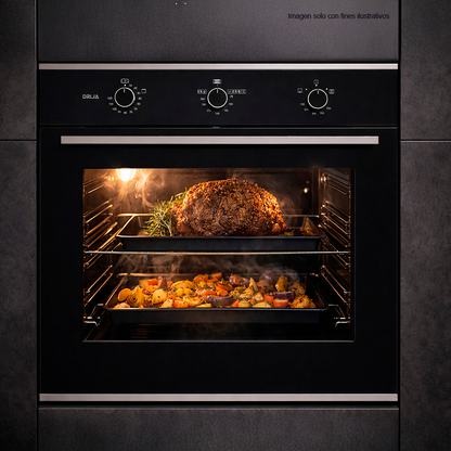 Horno gas grill empotrable, 78 litros, ROMA 76 GAS GRILL, Drija, 75.5 cm