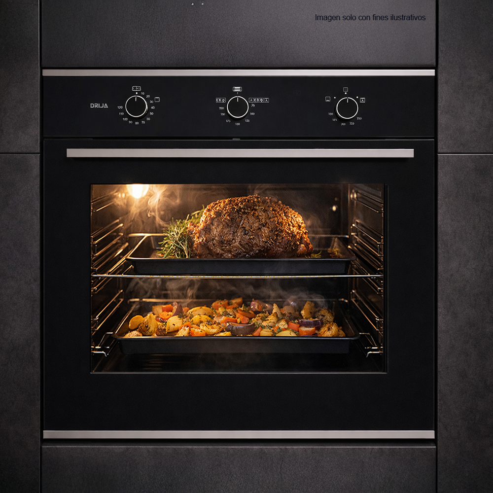 Horno gas grill empotrable, 78 litros, ROMA 76 GAS GRILL, Drija, 75.5 cm