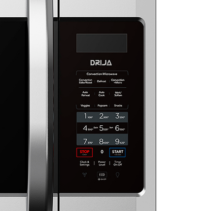 Horno microondas empotrable de convección con extractor, 42 litros, VARENNA 42L-I, Drija, 75.9 cm